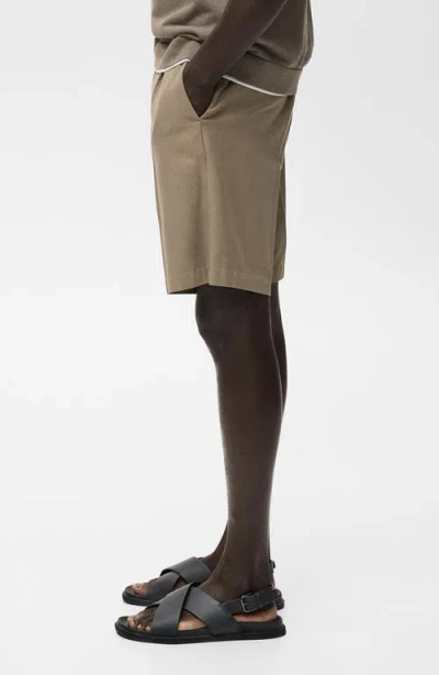 Mango Bermuda Shorts In Brown