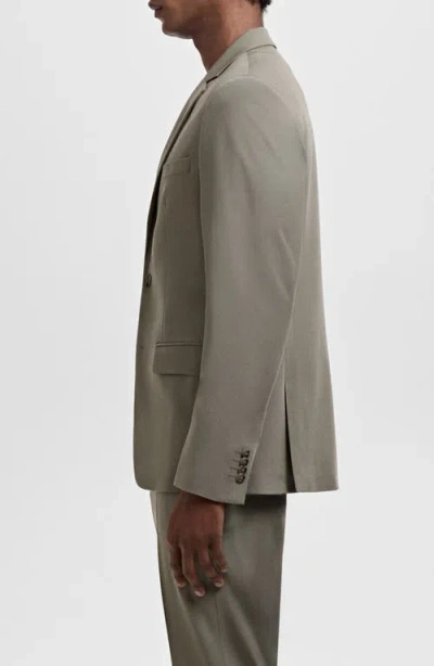 Mango Slim Fit Suit Jacket In Green