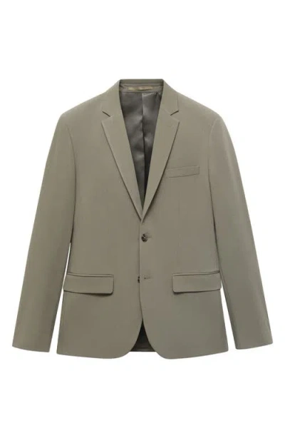 Mango Slim Fit Suit Jacket In Green