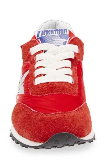 Golden Goose Running Marathon Suede-trimmed Sneakers In Multi