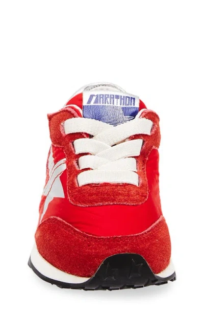 Golden Goose Running Marathon Suede-trimmed Sneakers In Multi
