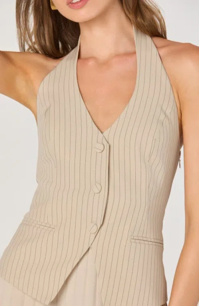 Astr Women's V-neck Vest Combo Dress In Neutral