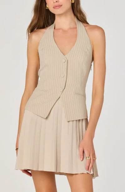 Astr Women's V-neck Vest Combo Dress In Neutral