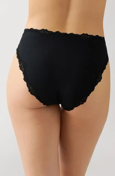 B.tempt'd By Wacoal Future Foundation Lace Trim Briefs In Black