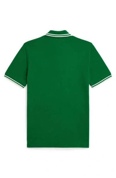 Polo Ralph Lauren Ralph Lauren Logo Cotton Mesh Polo Shirt In Green