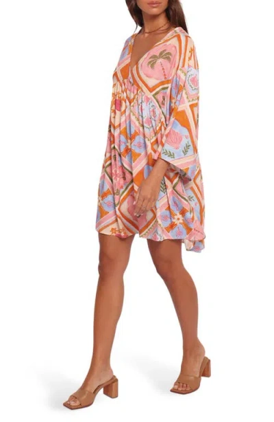 Petal And Pup Petal & Pup Zanna Long Sleeve Minidress In Multi