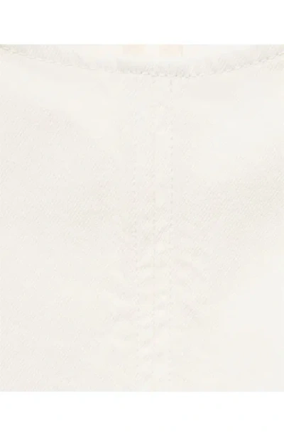 Mango Barrel Jeans With Double Belt Off White In White