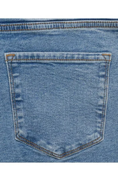 Mango Maternity Flared Cropped Jeans In Blue