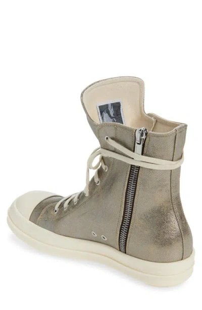 Rick Owens Drkshdw High-top Sneakers With Zip In Gray