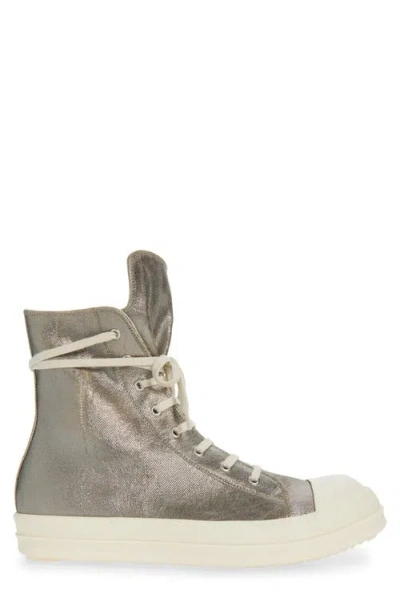 Rick Owens Drkshdw High-top Sneakers With Zip In Gray