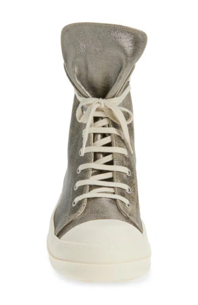 Rick Owens Drkshdw High-top Sneakers With Zip In Gray