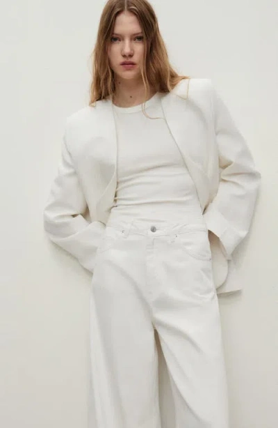 Mango Women's Straight-fit Cotton Pants In Neutral