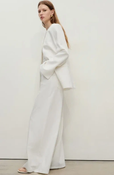 Mango Women's Straight-fit Cotton Pants In Neutral