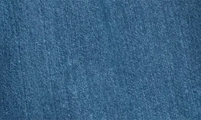 Mango Mid-rise Denim Bermuda Shorts With Pleats Medium Blue In Blue