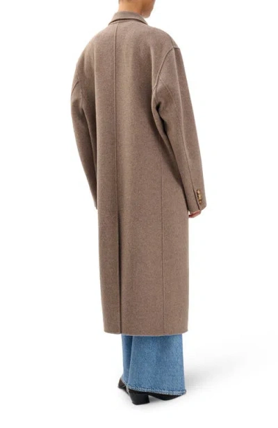 Rag & Bone Vasso Double Breasted Wool Blend Coat In Brown