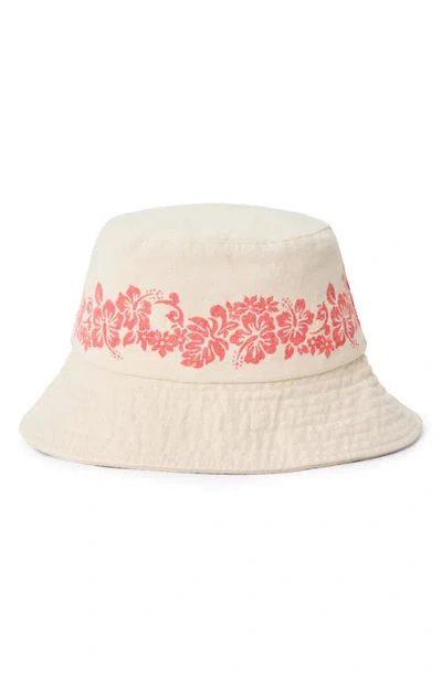 Rip Curl Floral Print Bucket Hat In Multi