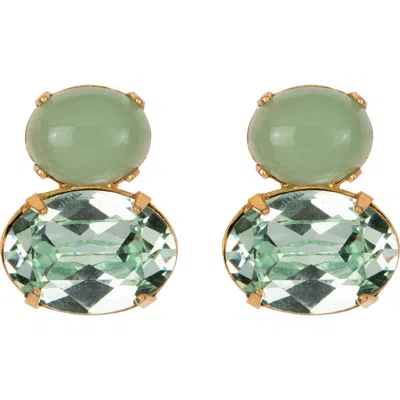 Jennifer Behr Yvette Earrings In Green
