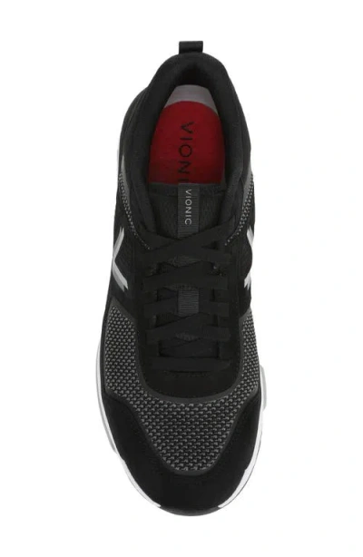 Vionic Walk Stride Knit Sneaker In Black