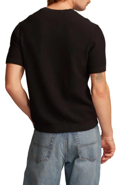 Lucky Brand Men's Short Sleeve Crewneck Sweater In Black