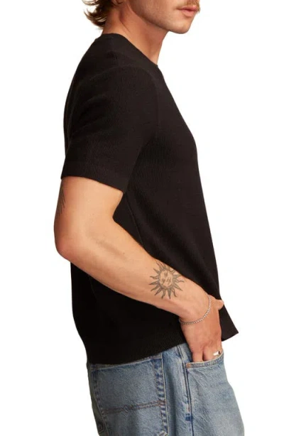 Lucky Brand Men's Short Sleeve Crewneck Sweater In Black