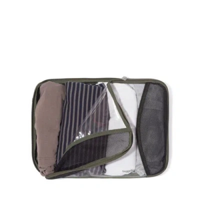 Baggallini Compression Cube 3-piece Set In Green