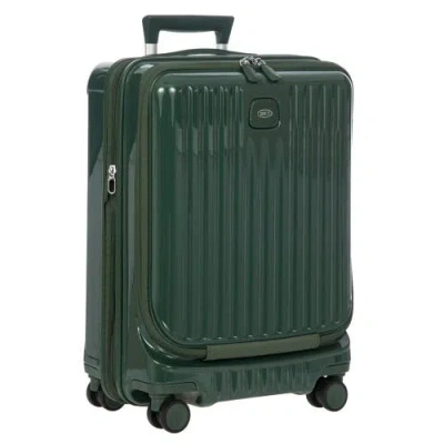 Bric's Positano 21" Carry-on Expandable Spinner W/pocket In Green