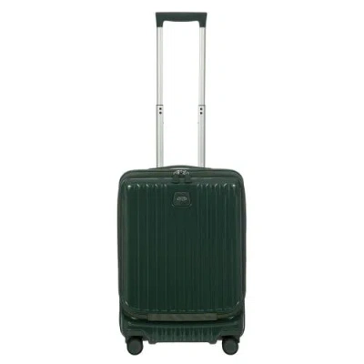 Bric's Positano 21" Carry-on Expandable Spinner W/pocket In Green