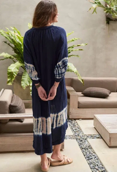 Ocean + Main Ocean+main Tie Dye Gauze Dress With Pockets In Multi