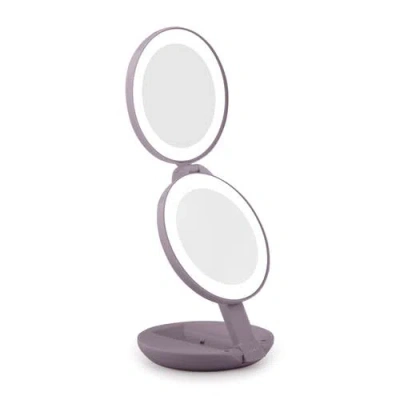 Zadro Lighted Travel Mirror With Magnification & Folding-to-compact In White