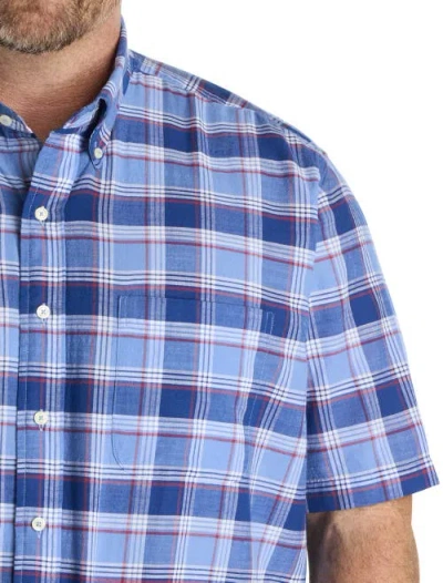 Brooks Brothers Big & Tall Cotton Madras Sport Shirt In Blue