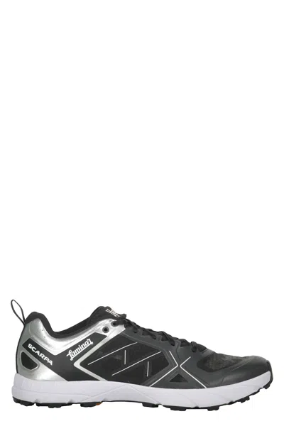 Herno Panelled Low-top Sneakers In Black