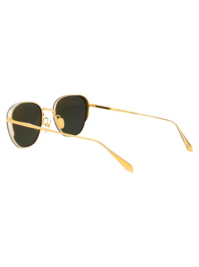 Linda Farrow Hardy Sunglasses In Gold