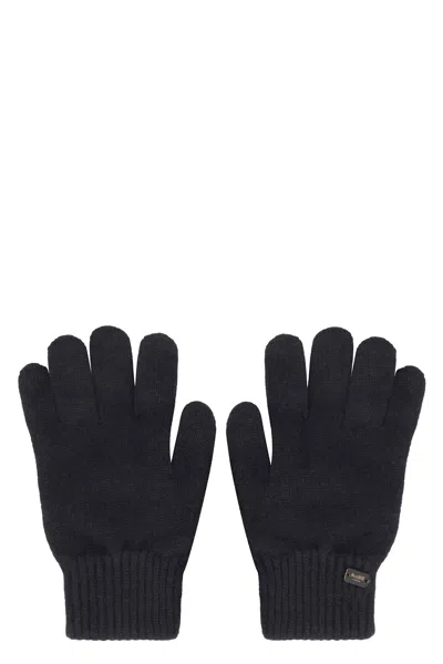 Moorer Palm-insert Cashmere Gloves In Blue