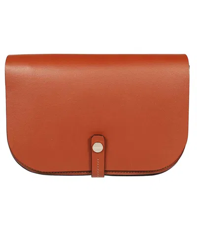 Il Bisonte Flap Closure Leather Shoulder Bag In Brown