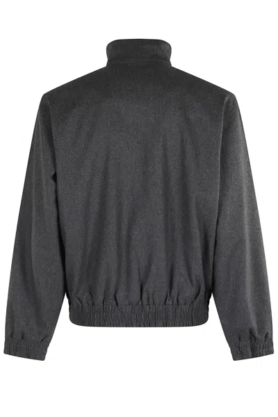 Drôle De Monsieur Track Jacket Flap Pockets In Black