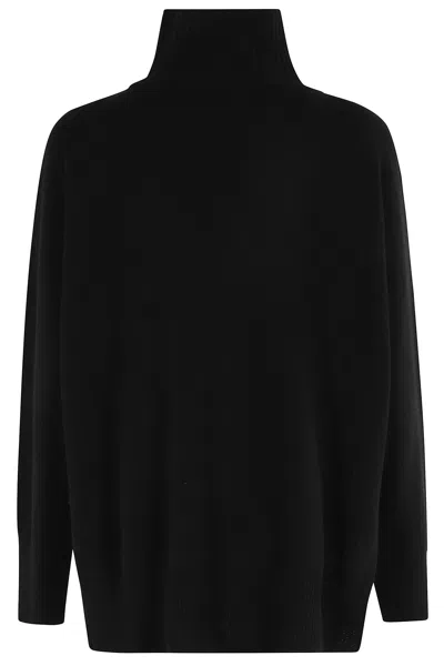 Roberto Collina Knitted Sweater In Black