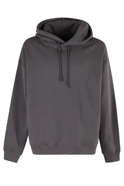 Y-3 Hoodie Featuring Graphic Design On Back In Gray