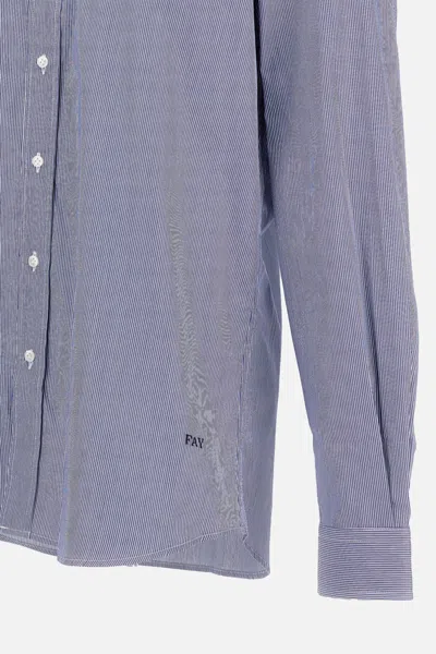 Fay Camicia New Collo Button Down In Blue