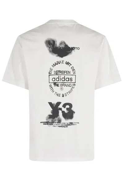 Y-3 Regular Short Sleeve Tee In White