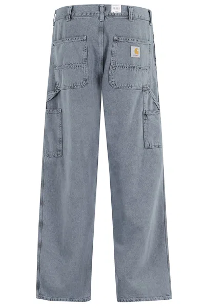 Carhartt Og Single Knee Wide-leg Jeans In Blue