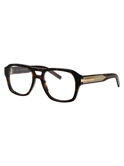 Givenchy Havana Acetate Glasses In Brown