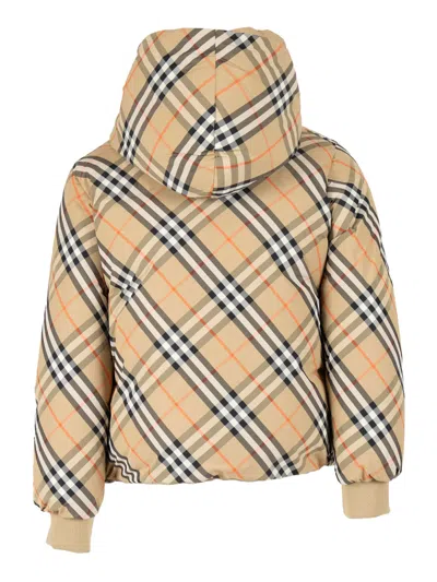 Burberry Kid Girl Puffer In Multi