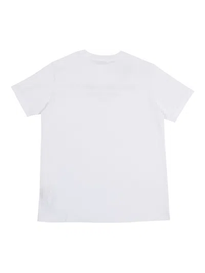 Dolce & Gabbana Short-sleeved Jersey T-shirt With Dolce&gabbana Print In White