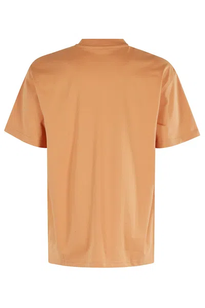 Carhartt Orange Logo T-shirt In Orange