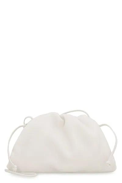 Bottega Veneta Leather Mini Pouch In White