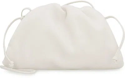Bottega Veneta Leather Mini Pouch In White