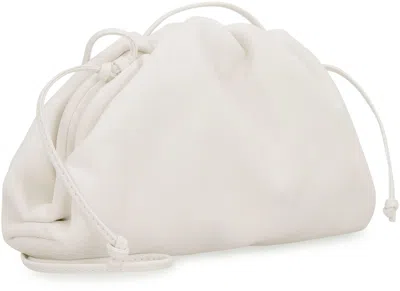 Bottega Veneta Leather Mini Pouch In White