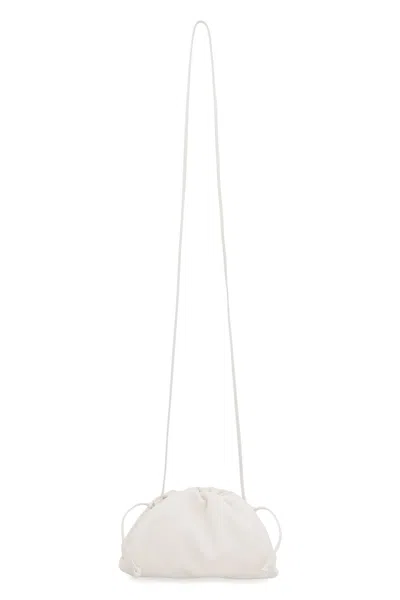 Bottega Veneta Leather Mini Pouch In White