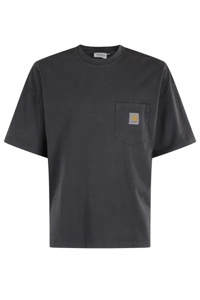 Carhartt S/s Hudson Pocket T-shirt In Black