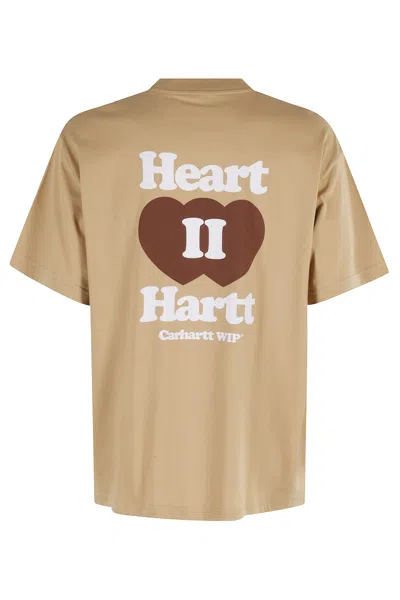 Carhartt Short Sleeve Heart 2 Hartt T Shirt Dusty Brown